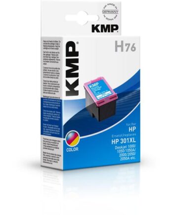 Kmp H76 Farve  Cyan  Magenta  Gul  Kompatibel Blækpatron  Alternativ Til: Hp 301   Hp Ch564ee