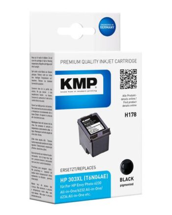 Kmp H178 Sort Kompatibel Blækpatron  Alternativ Til: Hp 303