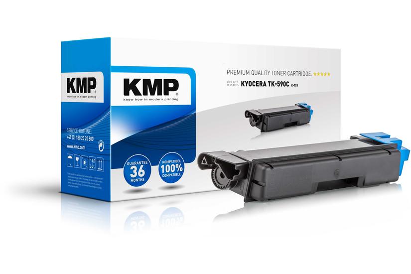 Kmp -t53 Cyan Kompatibel Tonerpatron Alternativ Til: Kyocera Tk-590c