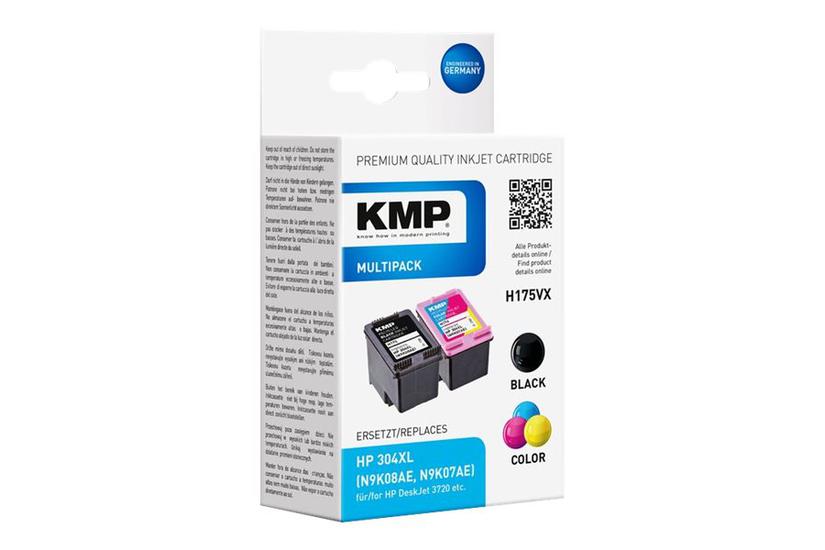 Kmp Multipack H175vx Pakker Sort Farve Cyan Magenta Gul Kompatibel Blækpatron