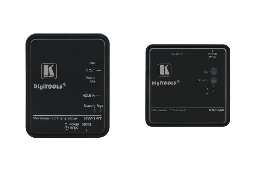 Kramer Kw-14 Expandable Wireless High Definition Transmitter Receiver Trådløs Video Audio Udvider