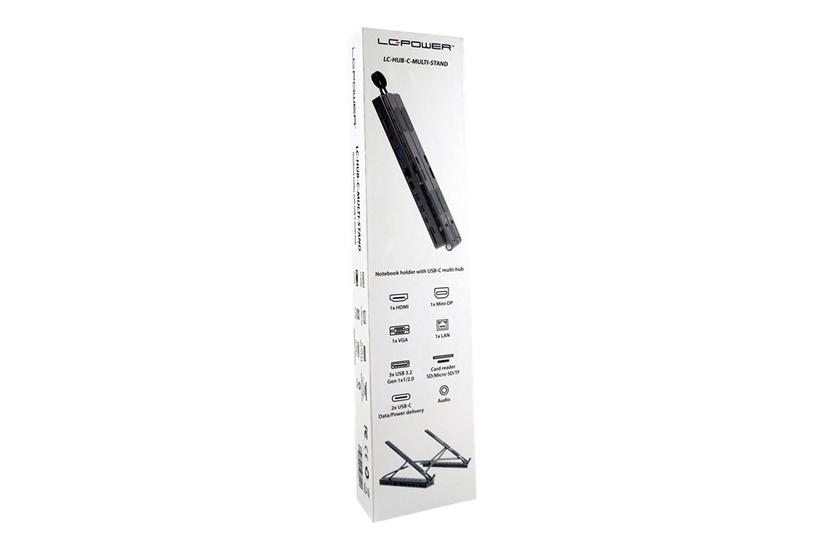 Lc Power Docking Station Notebook Holder Usb- Vga Hdmi Mini Dp 1gbe