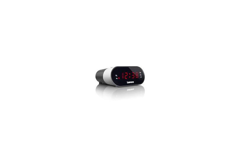 Lenco Cr-07 Clock Radio Sort Og Hvid