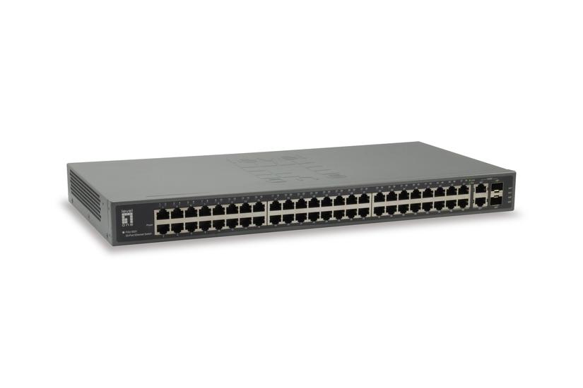 Levelone Fgu-5021 Switch 50 Porte Ikke Administreret Monterbar På Stativ