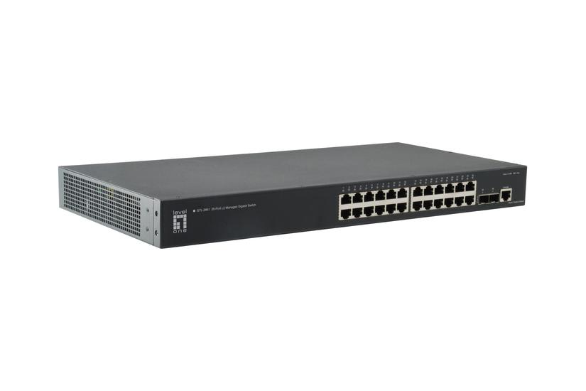 Levelone Gtl-2661 Switch 26 Porte Monterbar På Stativ