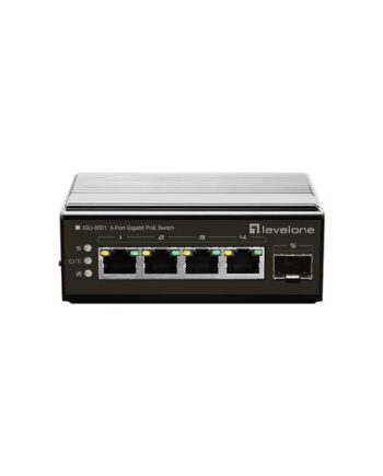 Levelone Igu-0501 Netværksswitch Gigabit Ethernet  10 100 1000  Strøm Over Ethernet  Poe  Sort
