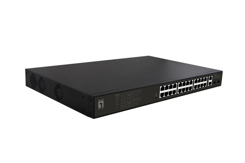 Levelone Switch 28x Ge Gep-2821 390w 224poe