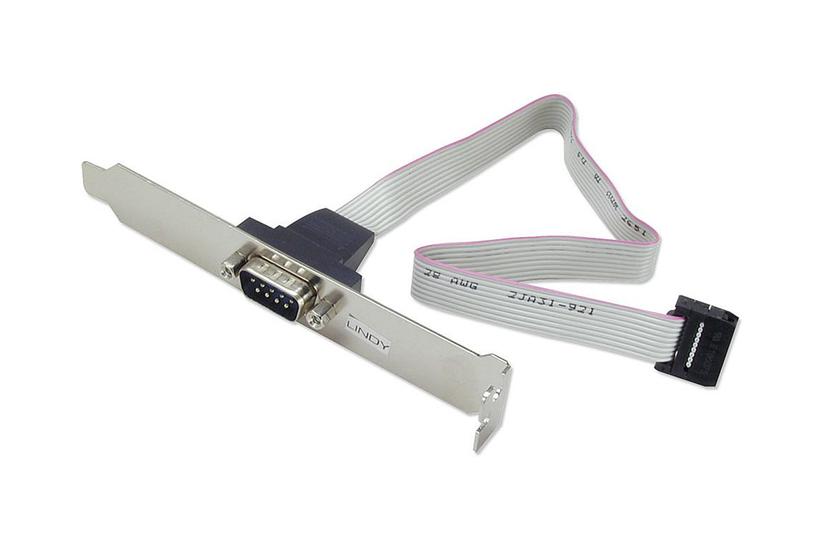 Lindy Pc Back Plate Serial Adaptor Seriel-panel Db- Til 10-pin Idc