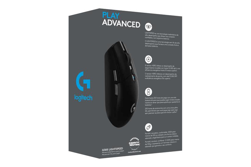 Logitech G305 Mus Ghz Sort