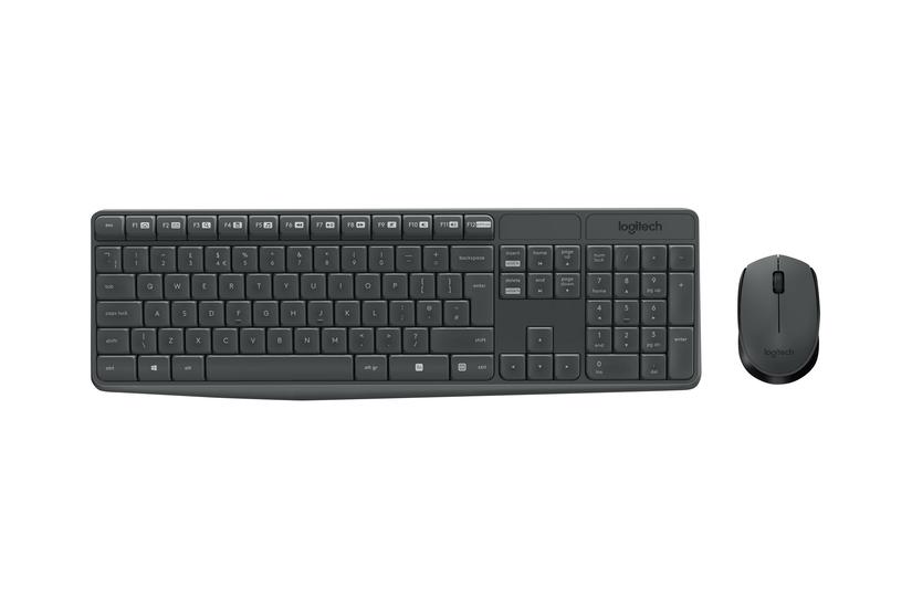Logitech Mk235 Sæt Med Mus Og Tastatur Us International Indgangsudstyr
