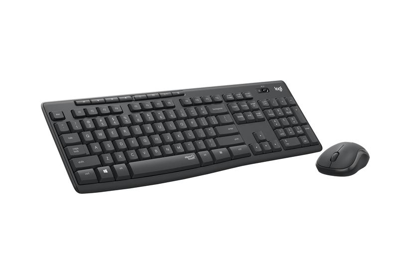Logitech Mk295 Silent Sæt Med Mus Og Tastatur Qwertz Schweizisk Grafit Indgangsudstyr