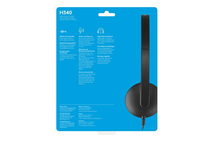 Logitech Usb Headset H340 Headset