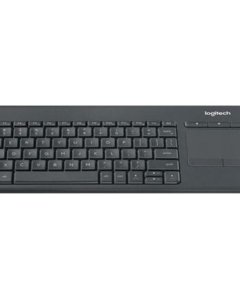 Logitech Wireless Touch Keyboard K400 Plus Tastatur Nordisk Sort Indgangsudstyr