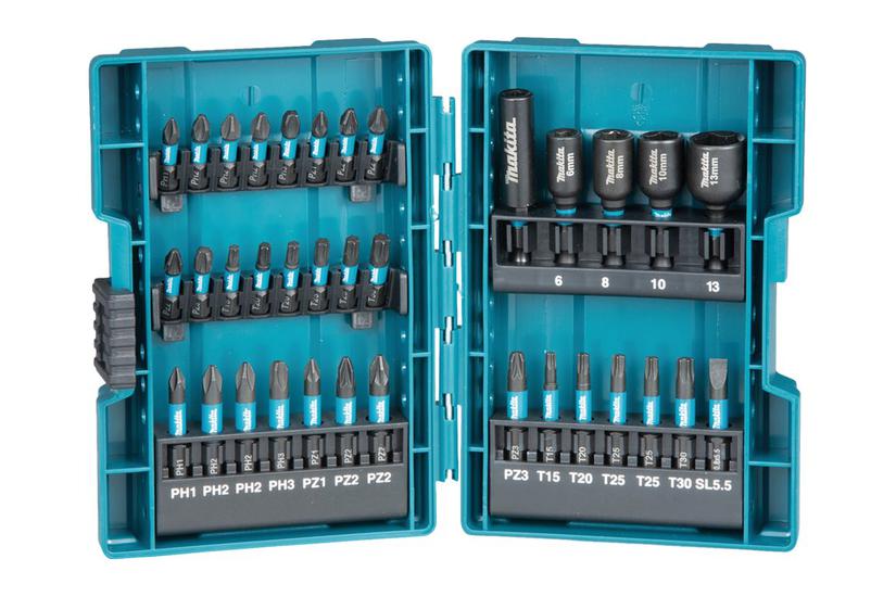 Makita Impact Black Skruetrækker- Og Sokkelbitsæt 35 Stykker