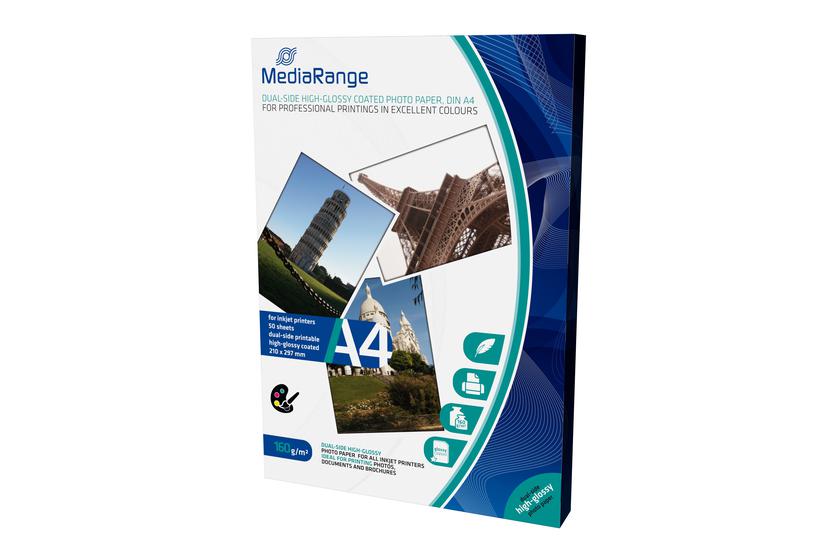 Mediarange Fotopapir Høj-skinnende 50 Ark A4 160