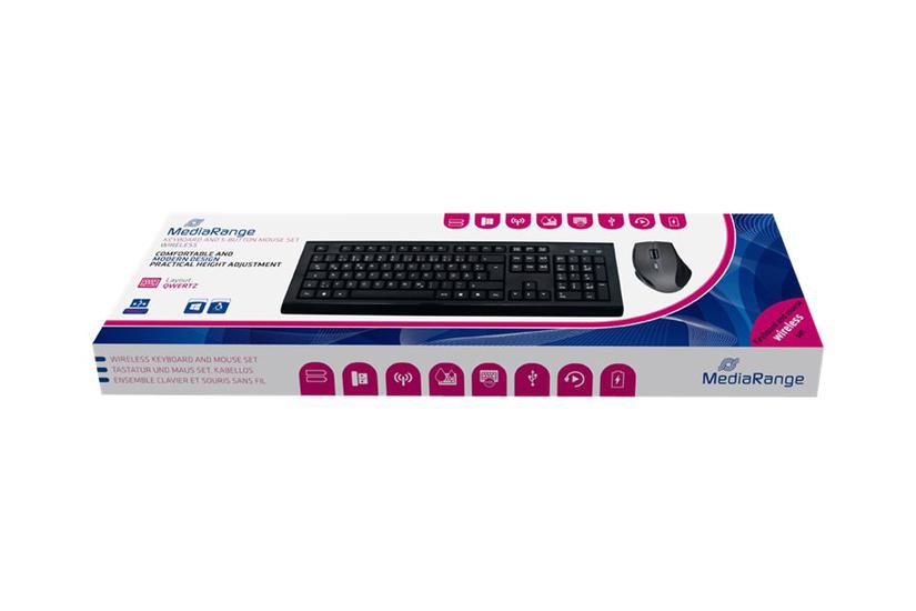 Mediarange Mros104 Tastatur Og Mus-sæt Sort Indgangsudstyr