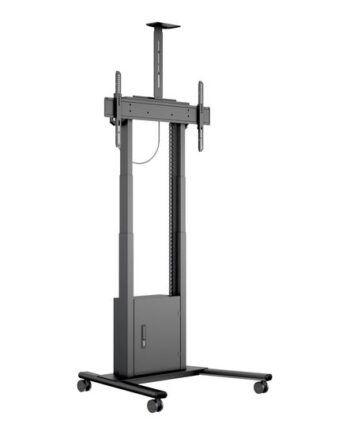 Multibrackets   Motorized Floorstand Stativ Motoriseret For Lcd Tv Sort Med Kabinet Og Kamerahylde