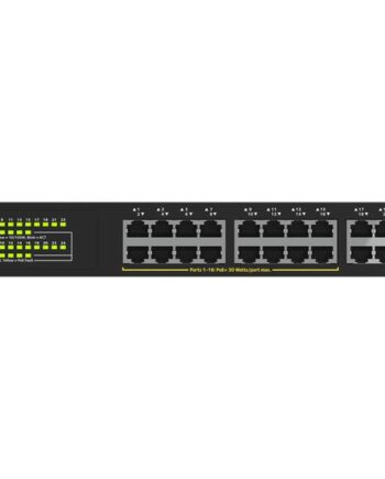 Netgear Gs324p Switch 24 Porte Ikke Administreret Monterbar På Stativ