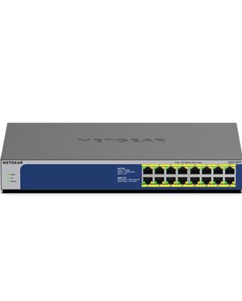 Netgear Gs516pp Switch 16 Porte Ikke Administreret Monterbar På Stativ