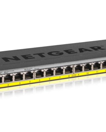 Netgear Gs116pp Switch 16 Porte Ikke Administreret Monterbar På Stativ