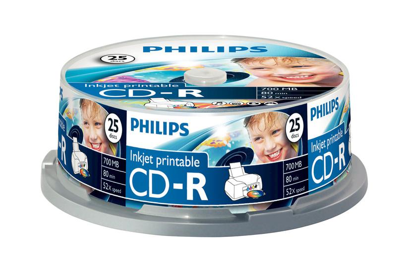 Philips Cr7d5jb25 Cd- 25 700 Mb Lagringsmedie