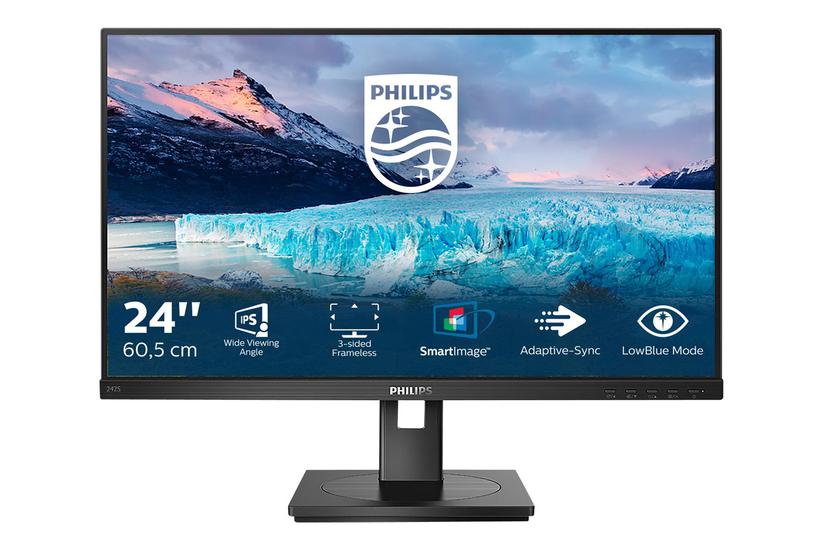 Philips -line 242s1ae Skærm Wled 24 Quot Ips 4ms Full Hd 1920x1080 Ved 75hz