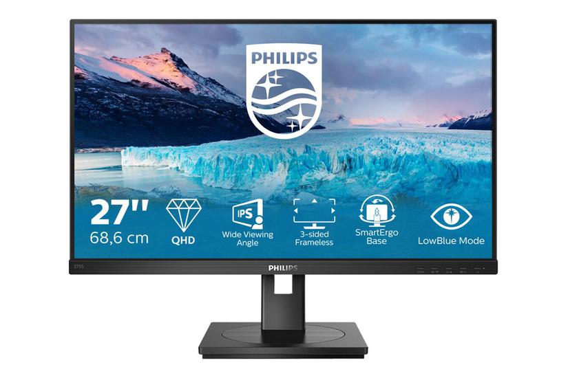 Philips -line 275s1ae Skærm Wled 27 Quot Ips 4ms Qhd 2560x1440