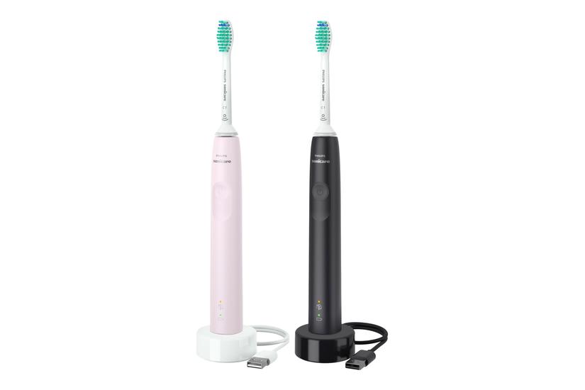 Philips 3100 Series Hx3675 Tandbørstesæt Sort Sukkerrose