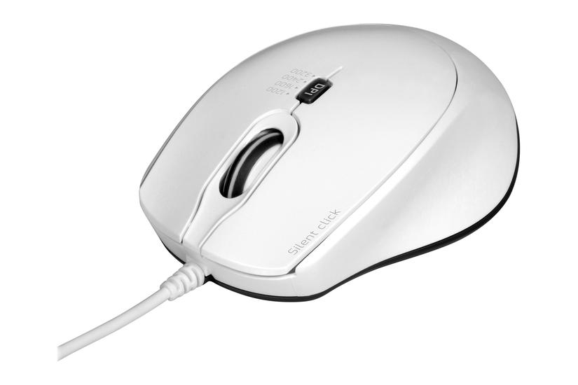 Port Connect Silent Mus Usb Usb- Hvid