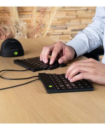 -go Split Ergonomiske Tastatur  Qwerty  Us  Sort  Kablet Tastatur Qwerty Usa Sort Indgangsudstyr