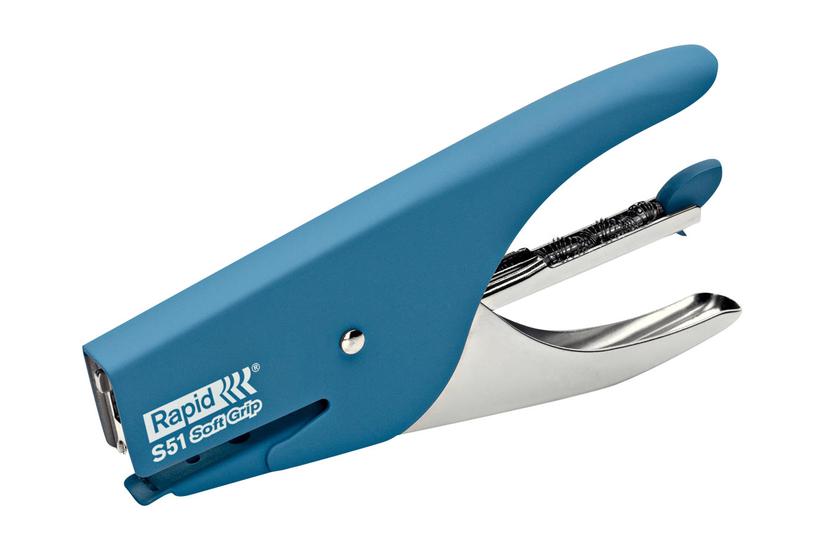 Rapid Supreme S51 Soft Grip Hæfteklammefjerner 15 Ark Metal Blå