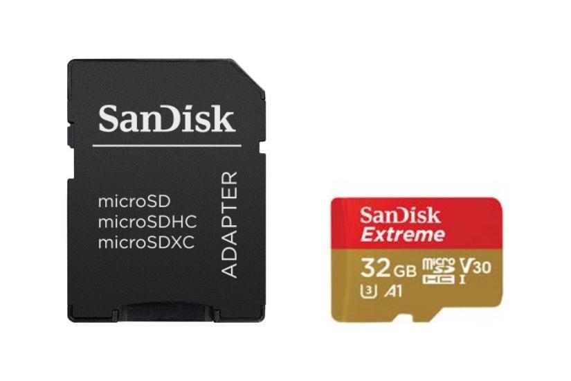 Sandisk Extreme Flashhukommelseskort 32 Gb Microsdhc Uhs-
