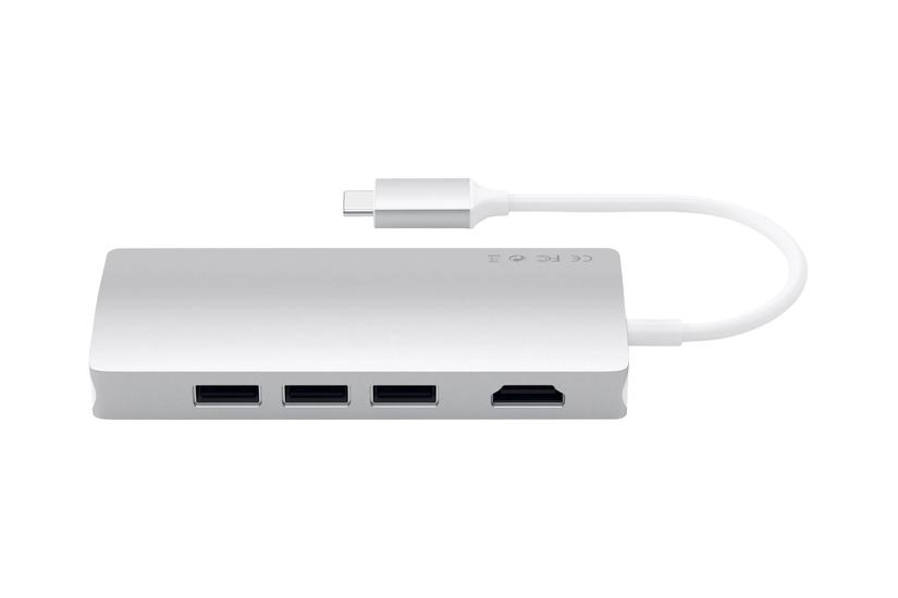 Satechi Aluminum Multi-port Adapter V2 Dockingstation Usb- Thunderbolt 1gbe