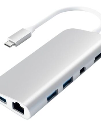 Satechi Aluminum Type-  Multimedia Adapter Dockingstation Usb-  Mini Dp 1gbe