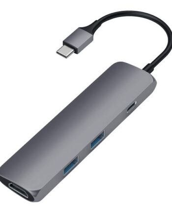Satechi Slim Aluminum Multi-port Adapter Dockingstation Usb-