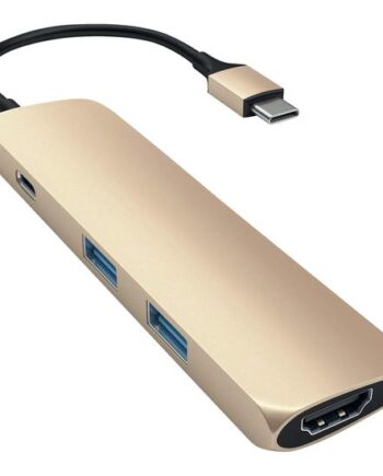 Satechi Slim Aluminum Type-  Multi-port Adapter 4k Dockingstation Usb-  Hdmi