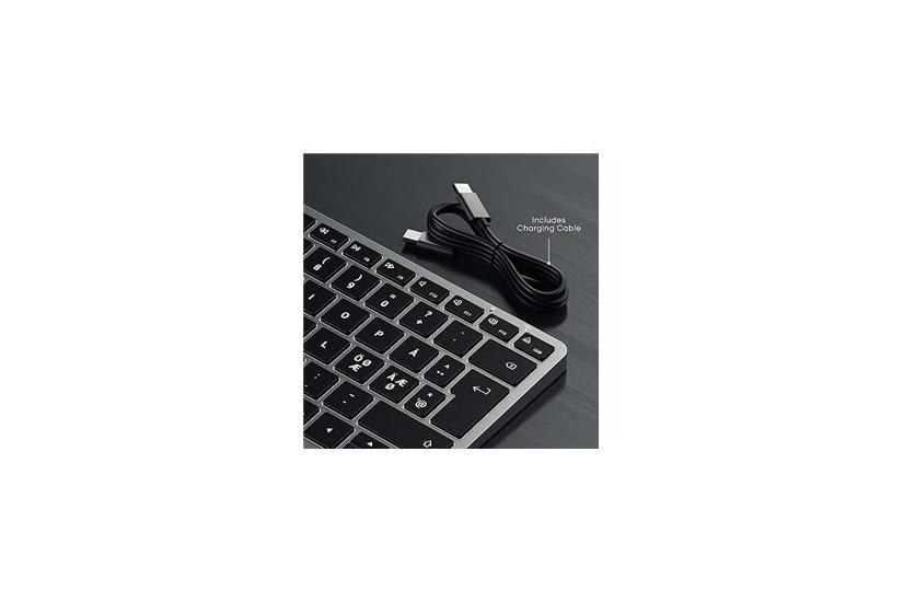 Satechi Slim X1 Tastatur Qwerty Space Grey Indgangsudstyr