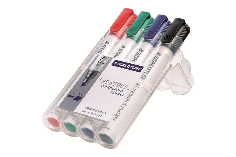 Staedtler Lumocolor Markør Sort Rød Blå Grøn Pakke Med