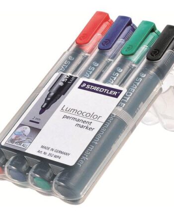 Staedtler Lumocolor 352 Markør Sort  Rød  Blå  Grøn  Pakke Med