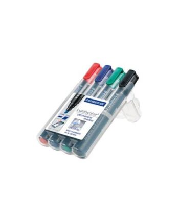 Staedtler Lumocolor Markør Sort  Rød  Blå  Grøn  Pakke Med