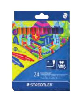 Staedtler Noris Club 325 Fiberspidspen Diverse Klare Farver  Pakke Med 24