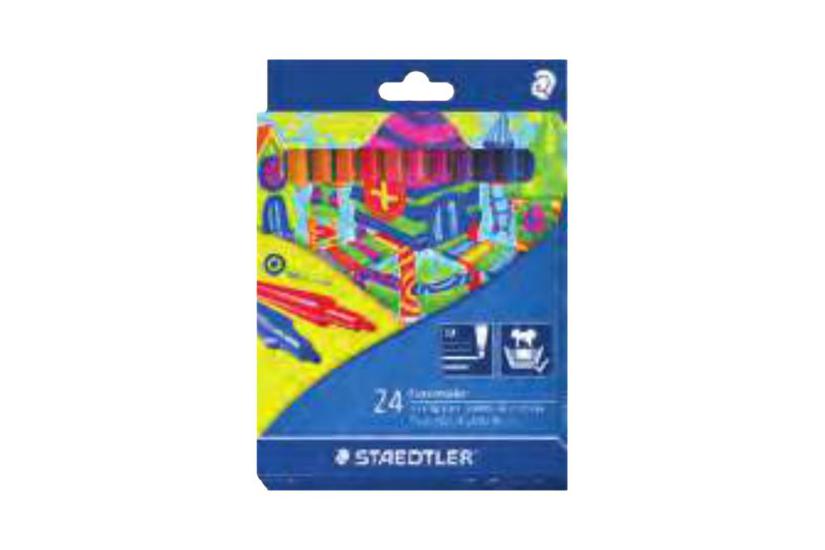 Staedtler Noris Club 325 Fiberspidspen Diverse Klare Farver Pakke Med 24