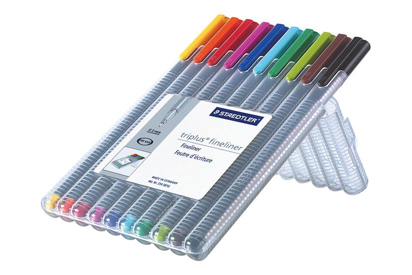 Staedtler Triplus Fineliner Pakke Med 10