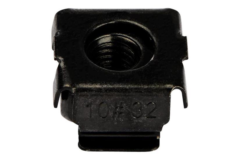 Startech Com 10-32 Cage Nuts 50 Pack Rack Mount Clip Nuts For Square Hole Server Rack Black Cabcagenuts1032 Burmøtrik Taa-kompatibel