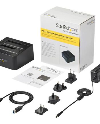 Startech Com Dual-bay Usb     To Sata Hard Drive Docking Station  Usb      10 Gbps  Hard Drive Dock  External   53   Sata Iiiiii  Ssdhdd Docking Station  Hot-swap Hard Drive Bay Top-loading Lagringskontrol Usb      Gen