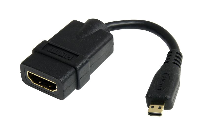 Startech Com 5in High Speed Hdmi Adapter Cable Hdmi To Hdmi Micro       Inch Micro Hdmi Adapter Hdmi Female To Micro Hdmi Male  Hdadfm5in  Hdmi Adapter     Cm