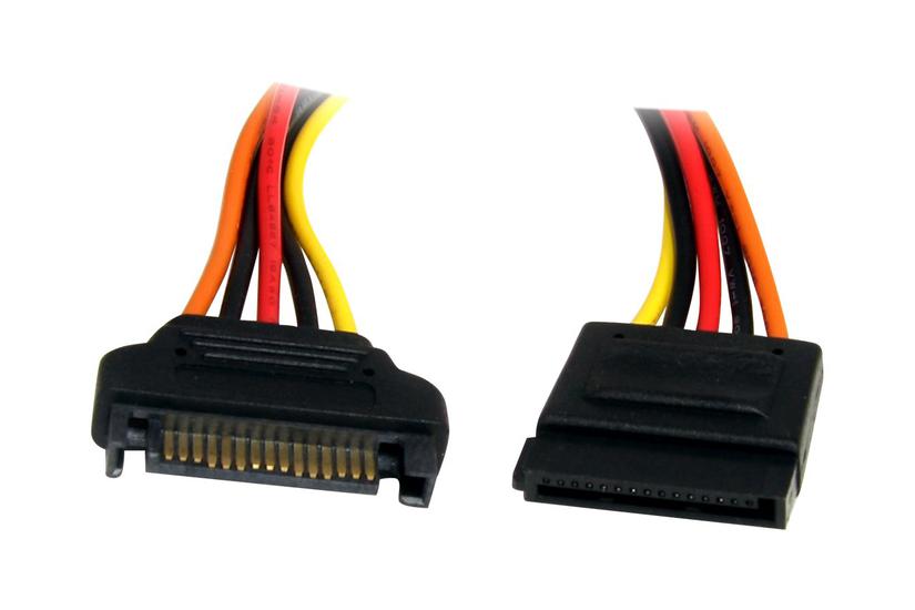 Startech Com 12in 15 Pin Sata Power Extension Cable Sata Power Male To Female Extender 12 Inch Sata Power Extension Cord Forlængerkabel Til Strøm Sata Strøm Til Sata Strøm 30 Cm