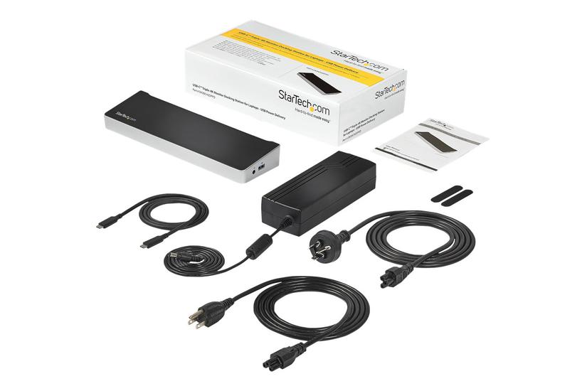 Startech Com 4k Usb- Dock Triple Monitor Mac Windows 60w Usb Pd Dk30ch2dppdu Dockingstation Usb- Hdmi Dp 1gbe