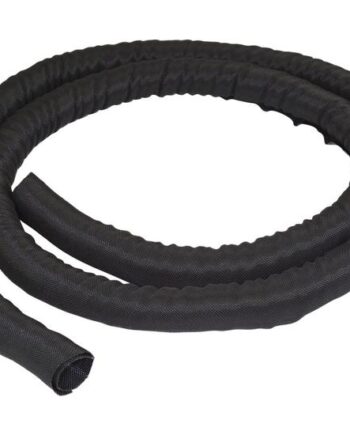 Startech Com       2m  Cable Management Sleeve  Flexible Coiled Cable Wrap     -    Quot  Dia  Expandable Sleeve  Polyester Cord Manager Protector Concealer  Black Trimmable Cable Organizer Flame Resistant Ul94-v0 Kabelmuffesæt