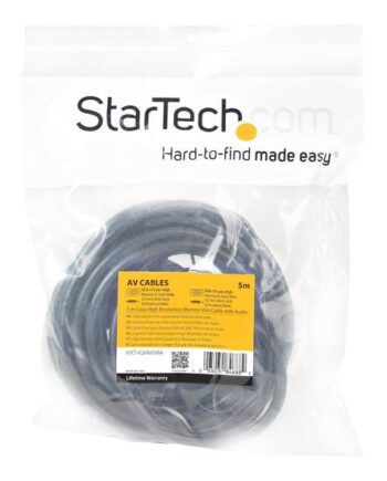 Startech Com 5m Coax High Resolution Monitor Vga Video Cable With Audio Vga-kabel